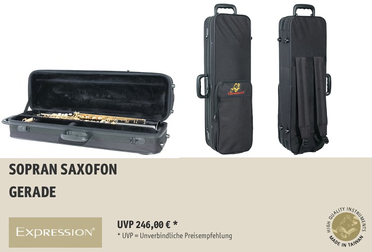 EXPRESSION Instruments Sopran Saxofon Gerade