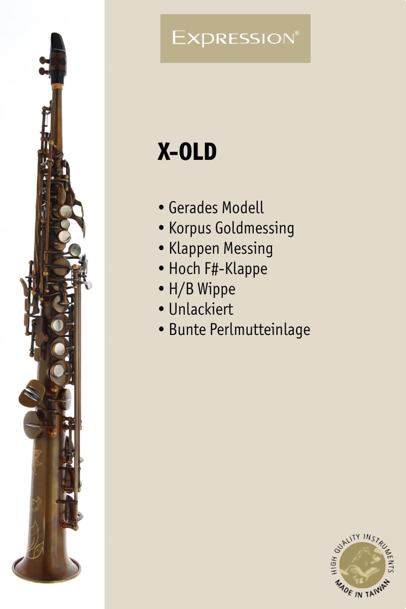 Expression Instruments Sopran Saxofone X-OLD
